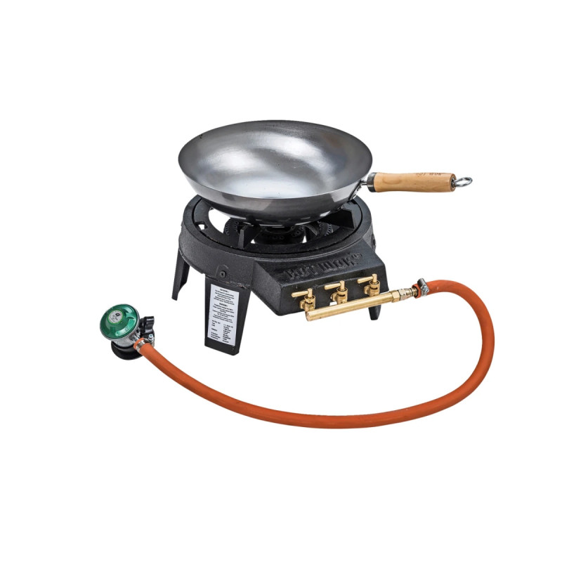 Hot Wok Woksæt Pro 12 Kw Orig  Inkl  Regulator Slange Wok