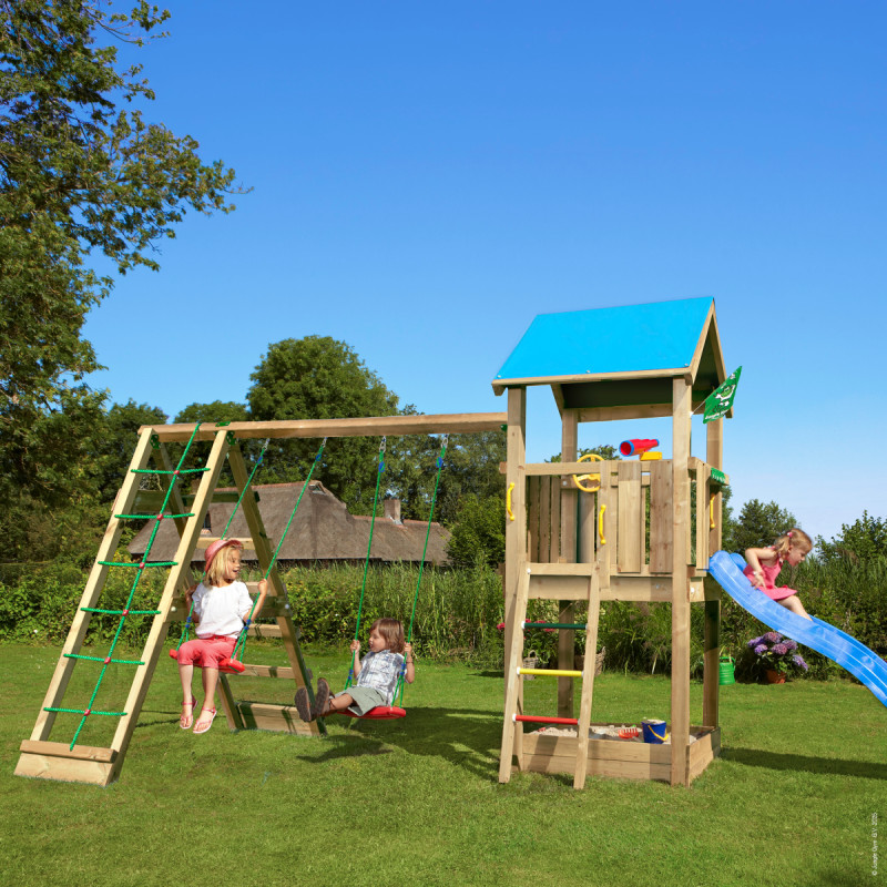 Jungle Gym Castle     Legetårn Med  -climb Module 220   Ekskl  Rutsjebane