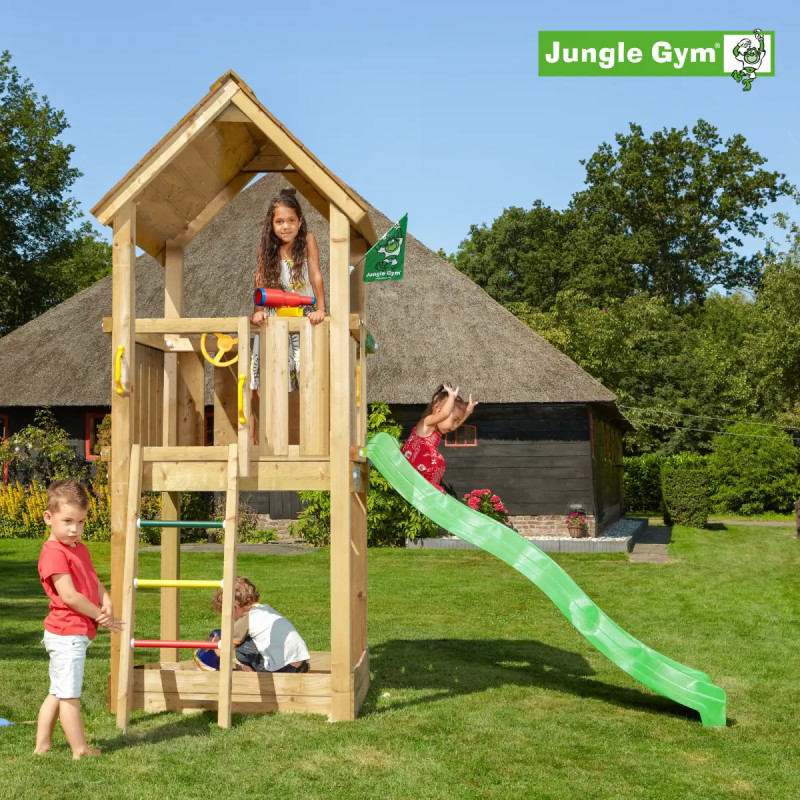 Jungle Gym Club     Legetårn 302   303   166 Cm Ekskl  Rutsjebane