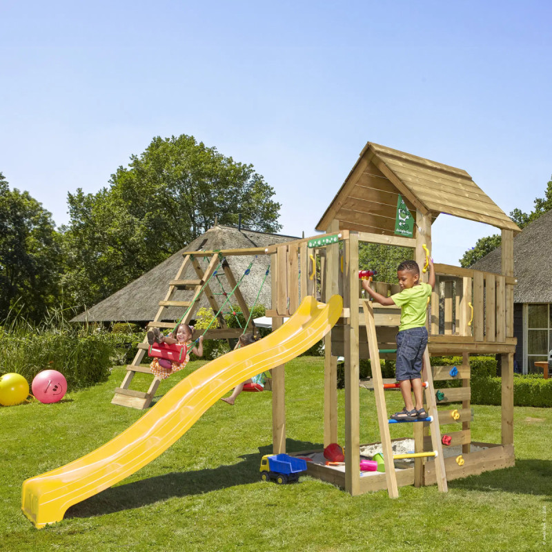 Jungle Gym Cubby Legetårn Med  -climb Module 220   Ekskl  Rutsjebane