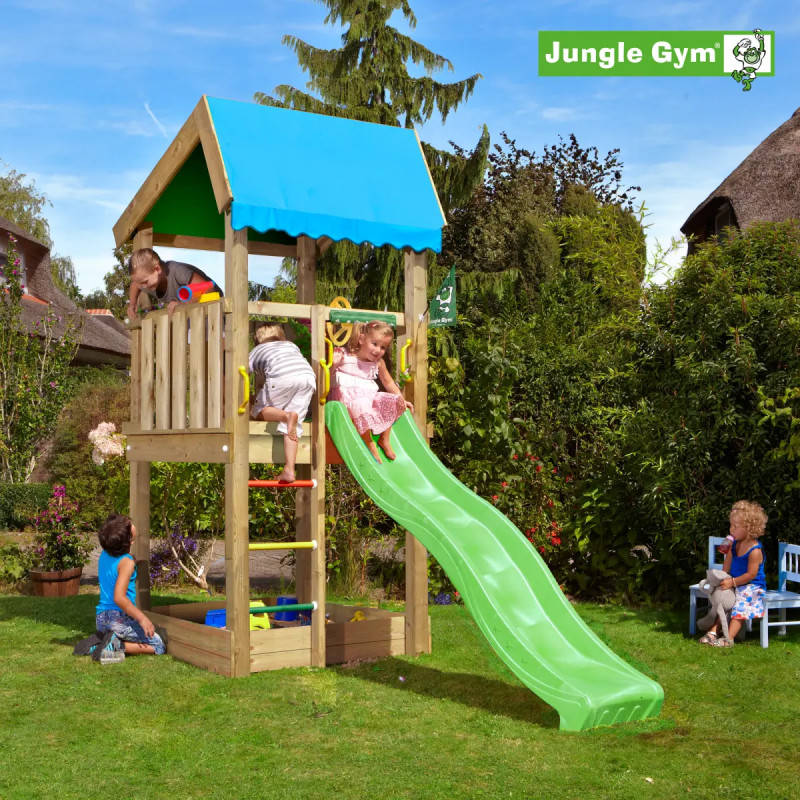 Jungle Gym Home     Legetårn 286   289   114 Cm Ekskl  Rutsjebane