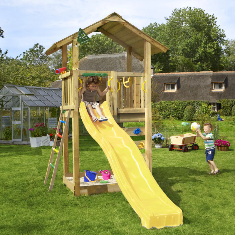 Jungle Gym Sierra     Legetårn Med Gul Rutsjebane