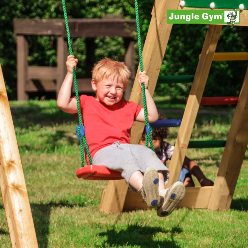 Jungle Gym Swing Sæde Komplet Kit   Rød