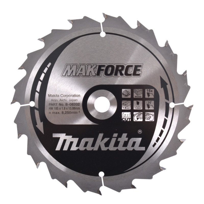 Makita Hm-klinge 185mm 16t -08202