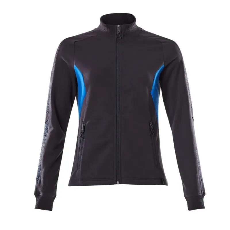 Mascot Accelerate Sweatshirt Med Lynlås 18494-962 Dame Mørk Marine-azurblå