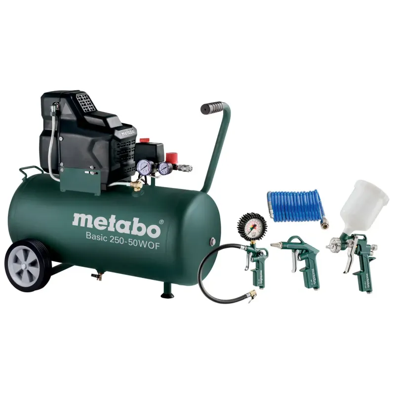 Metabo Basic 250-50 Of Set 690988000 Kompressorer Basic