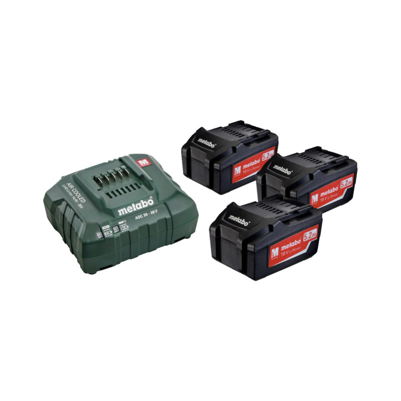 Metabo Basic-set 18 3x5   Asc 30-36 685048000