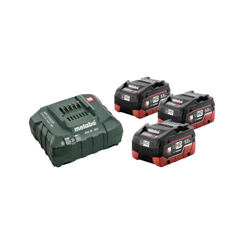 Metabo Basic-set 18 3x5 Asc 30-36 Lihd 685074000