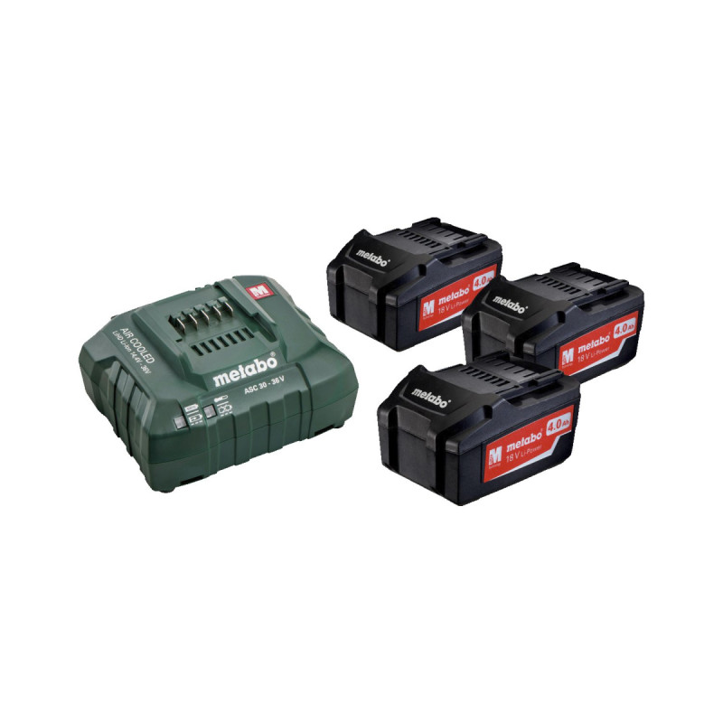 Metabo Basic-set 18 3x4   Asc 30-36 685049000