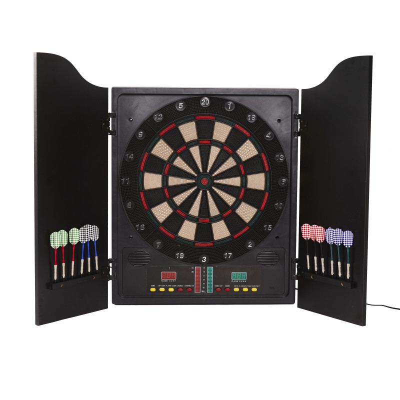 Nordic Games Elektronisk Dartskive   Dartskab Med 12 Dartpile