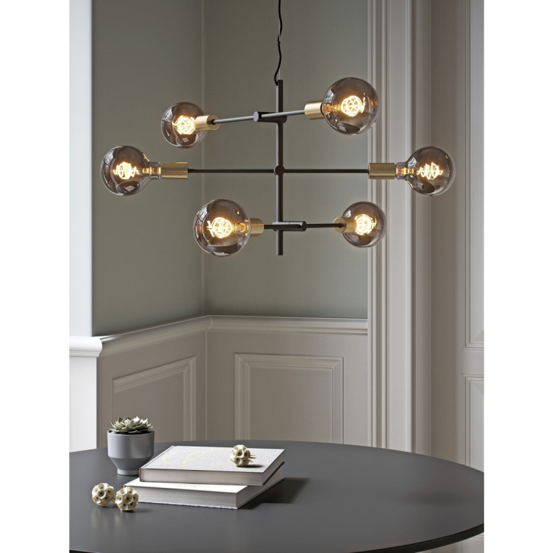 Nordlux E27 G95 Deco Dim Pære Røgfarvet
