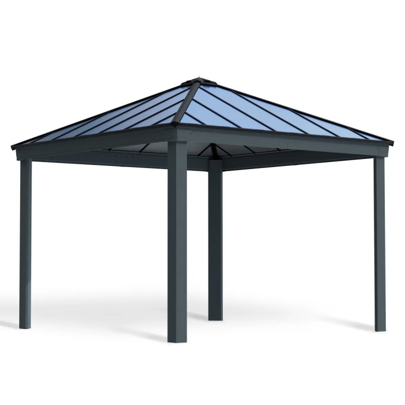 Palram Canopia Dallas Pavillon 422   422   306   Cm   Antracitgrå