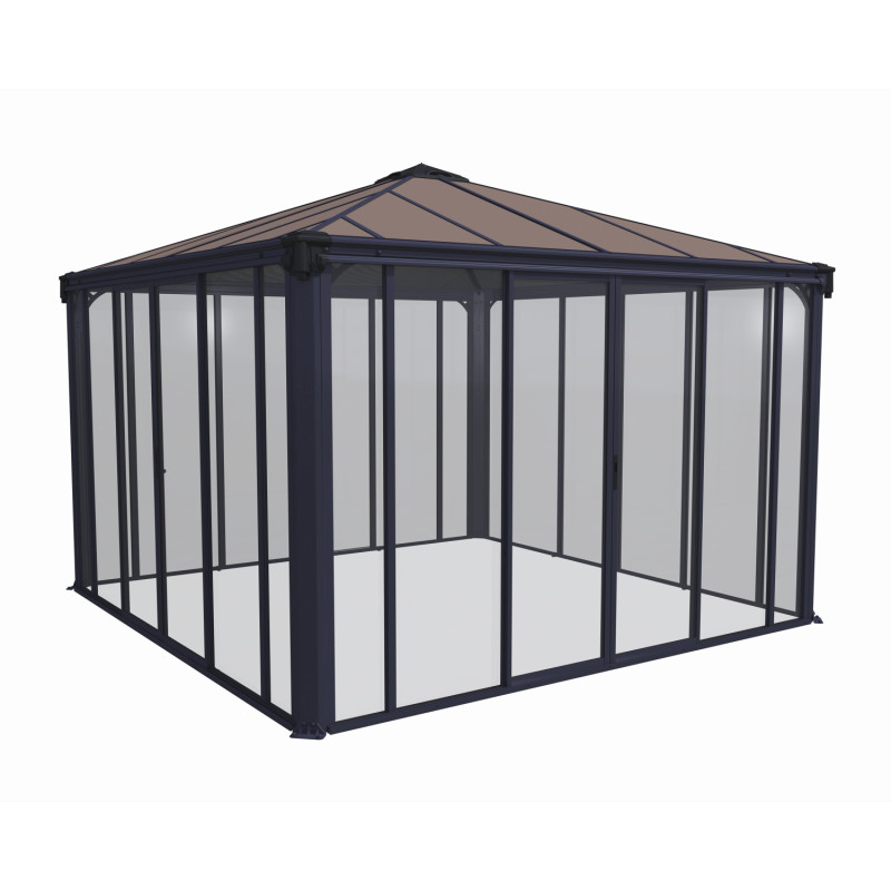Palram Canopia Ledro 3600 Lukket Pavillon 13   Mâ      60     60     Antracitgrå
