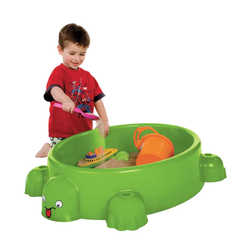 Paradiso Toys Sandkasse Skildpadde Med Låg 27 95 68 Cm Grøn