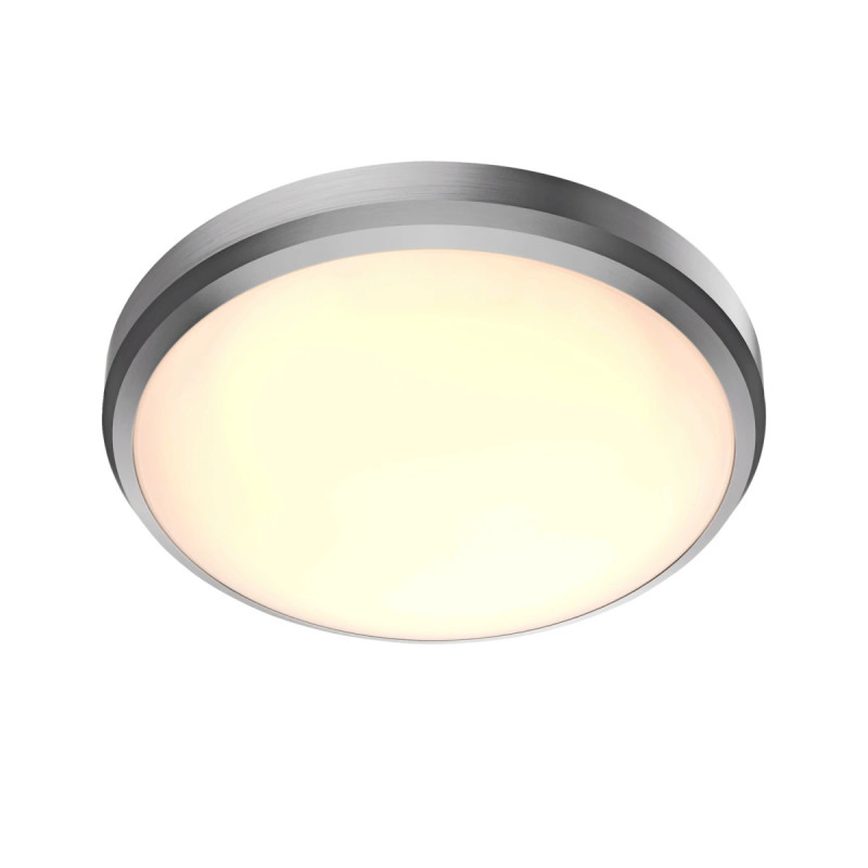 Philips Doris Led Loftlampe Ip44 Nikkel ø220 Mm 6w 2700k