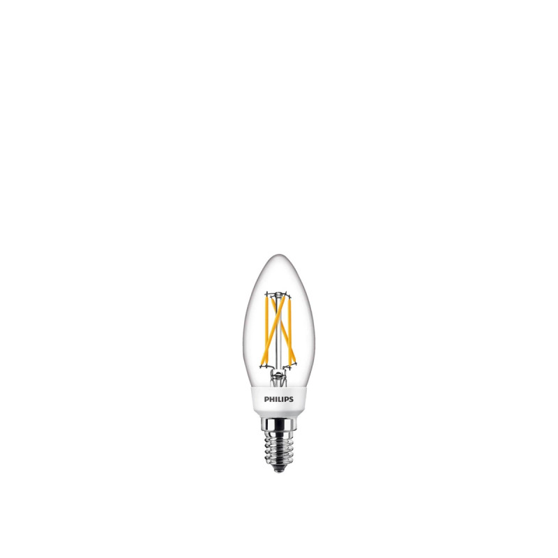 Philips Led Classic Sceneswitch Kertepære B35 E14 Klar 40 18 9w Varm Hvid  -pak