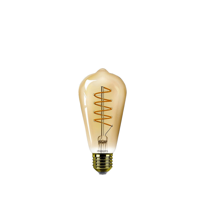 Philips Led Classic Spiral Filament  25w Dråbe E27   Guld Dæmpbar   Stk 8718699676056