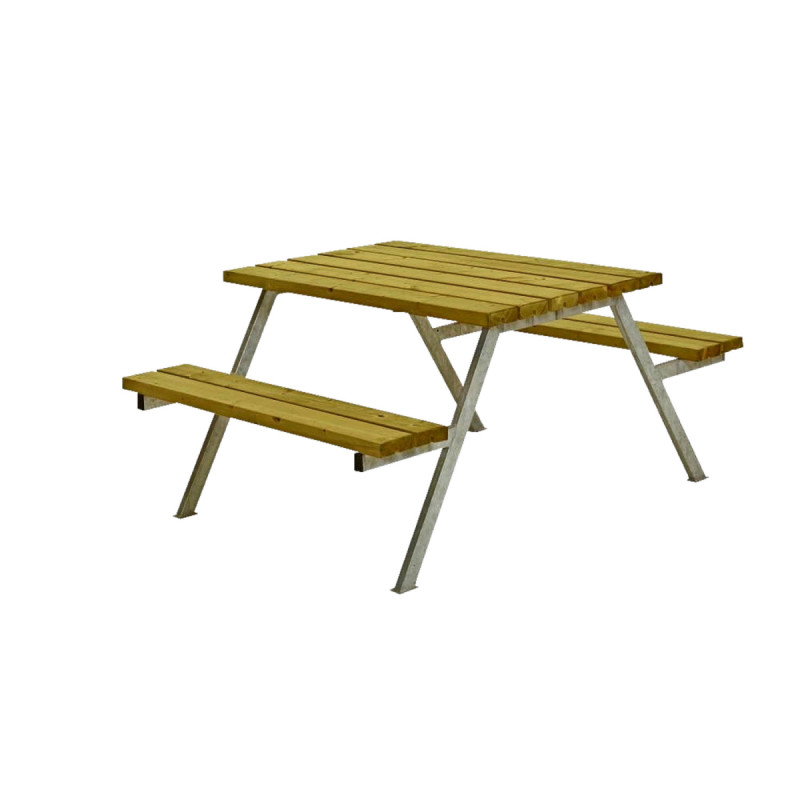 Plus Alpha Bord Bænkesæt 118 Cm Trykimprægneret