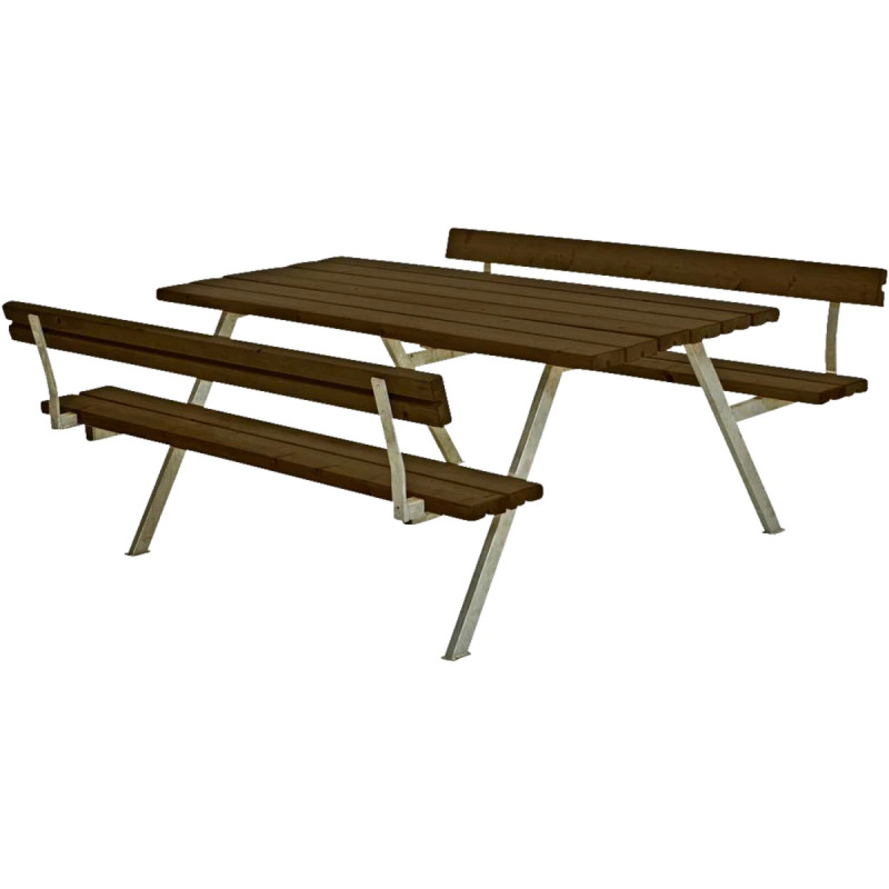 Plus Alpha Bord Bænkesæt     Ryglæn   177 Cm     Sort