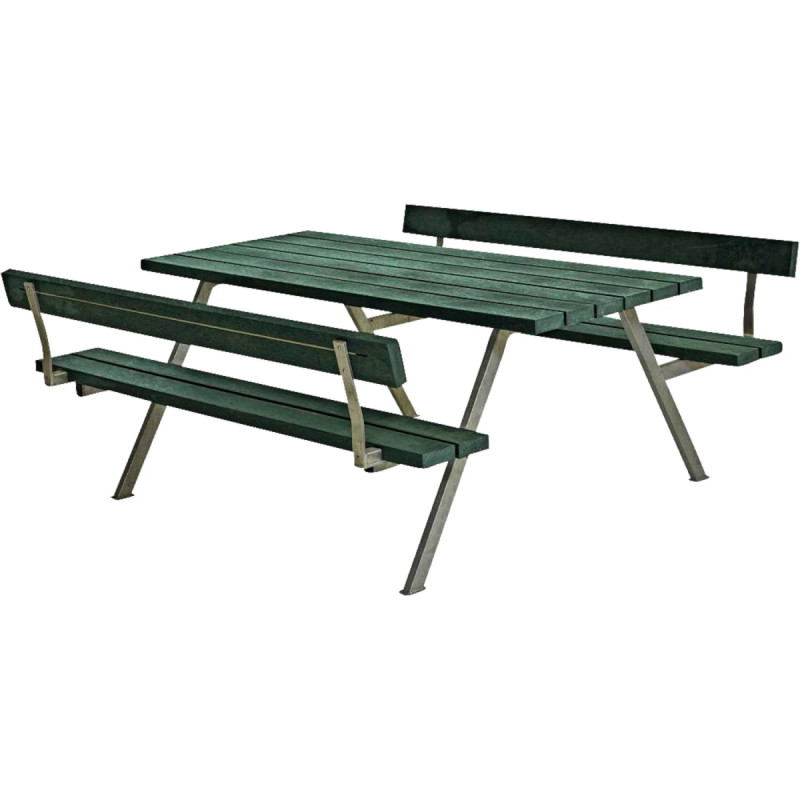 Plus Alpha Bord Bænkesæt     Ryglæn 177 Cm Retex Grøn 187612-31
