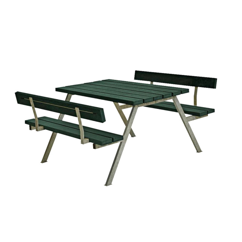 Plus Alpha Bord Bænkesæt     Ryglæn 118 Cm Retex Grøn 187512-31