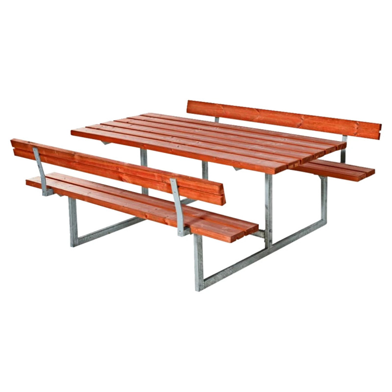 Plus Basic Bord Bænkesæt     Ryglæn 177 Cm Teak 185812-17