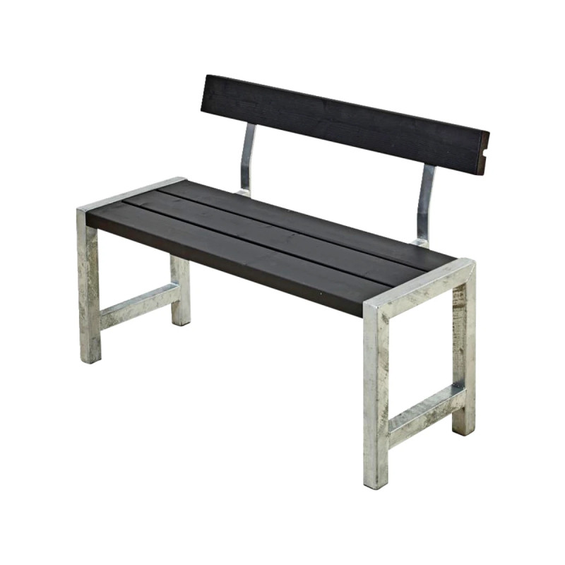 Plus Cafe-bænk   Ryglæn 185561-15 Sort