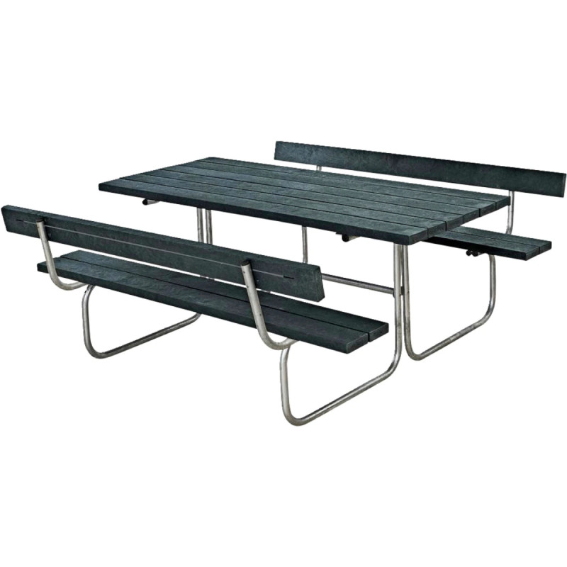 Plus Classic Bord Bænkesæt     Ryglæn 177 Cm Retex Grå 185872-38