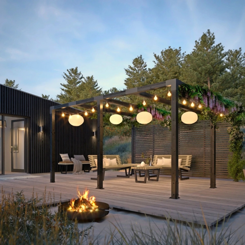 Plus Cubic Pergola Inkl  Tokyo Hegn 387x387 X217 179097-15