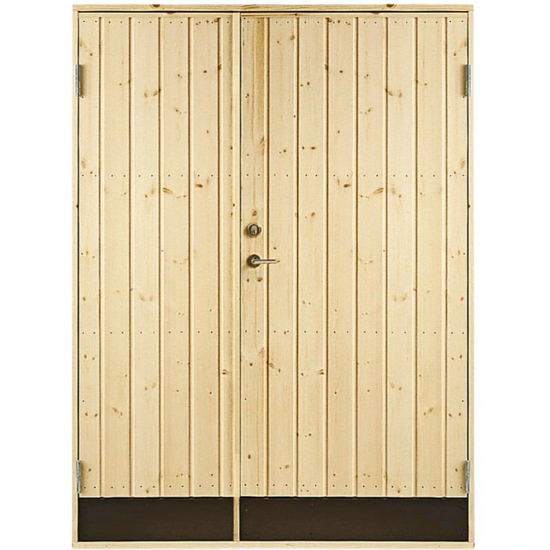 Plus Dobbelt Udhusdør Panel Inkl  Karm Hu 127     197   Cm  39359-