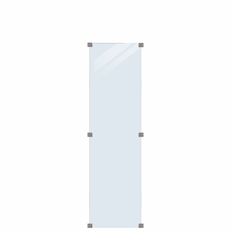 Plus Glashegn 55 4x176 Cm  6mm Hærdet Glas 175342-