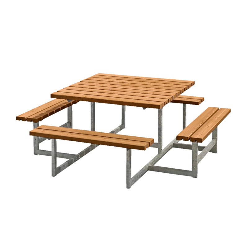 Plus Picnic Bord Bænkesæt 200 Cm Teak 188810-17