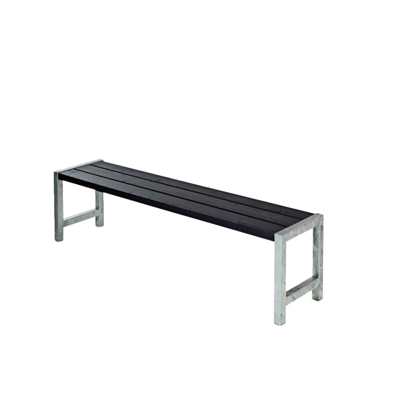 Plus Plankebænk Med Planker Sort