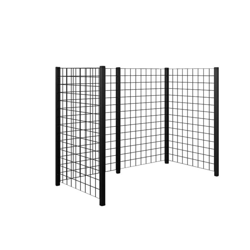 Plus Renovationsskjul Sort Stålespalier 193 5ã 99ã 140 Cm 16655-15