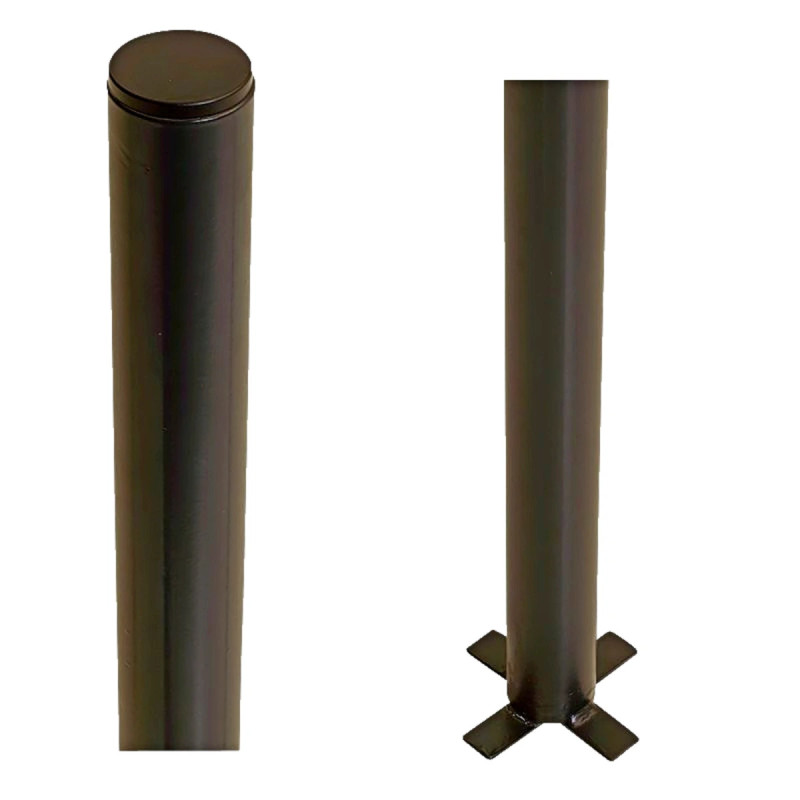 Plus Stålstolpe Rund ø42 4mm     186cm Trykimprægneret
