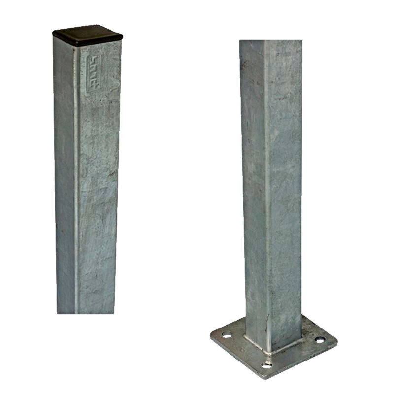 Plus Stålstolpe Varmgalvaniseret 45x45mmx132cm   Fod 20402-