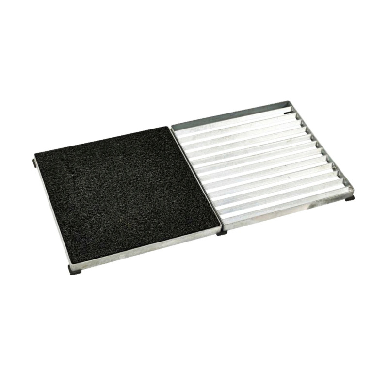Plus   Stk  Cubic Riste 40x40 Cm   Kunststofmåtte Sort