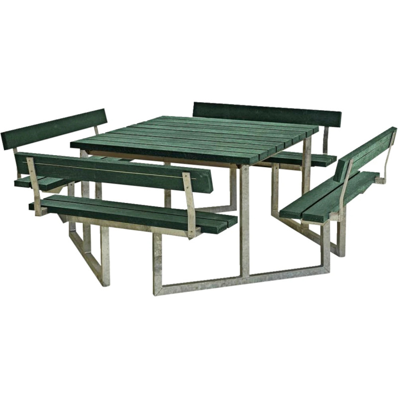 Plus Twist Bord Bænkesæt     Ryglæn 227 Cm Retex Grøn 187812-31