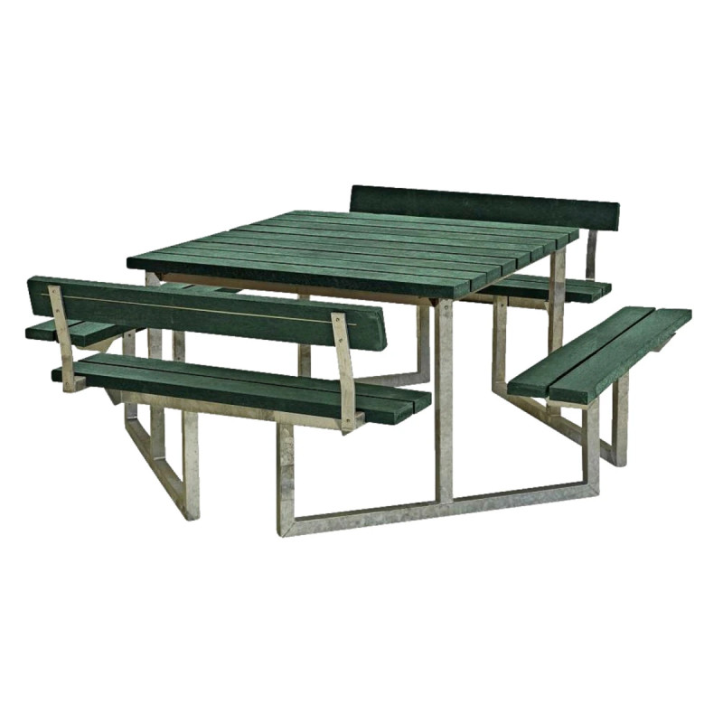 Plus Twist Bord Bænkesæt     Ryglæn 204 Cm Retex Grøn 187811-31