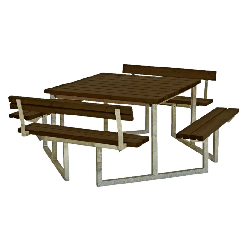 Plus Twist Bord Bænkesæt     Ryglæn 204 Cm Sort 187811-15