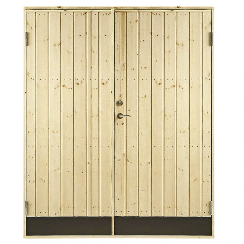 Plus Udhusdør Dobbelt  Inkl  Karm 151   Cm   187   Cm