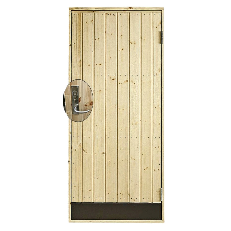 Plus Udhusdør Panel Inkl  Karm Montagesæt Hu 88     197   Cm 393110-