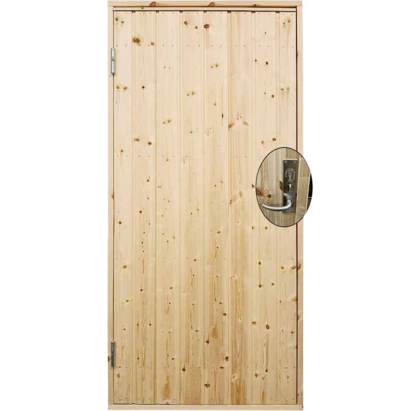 Plus Udhusdør Std  Panel Inkl  Karm Montagesæt Vu 88     197   Cm 393500-