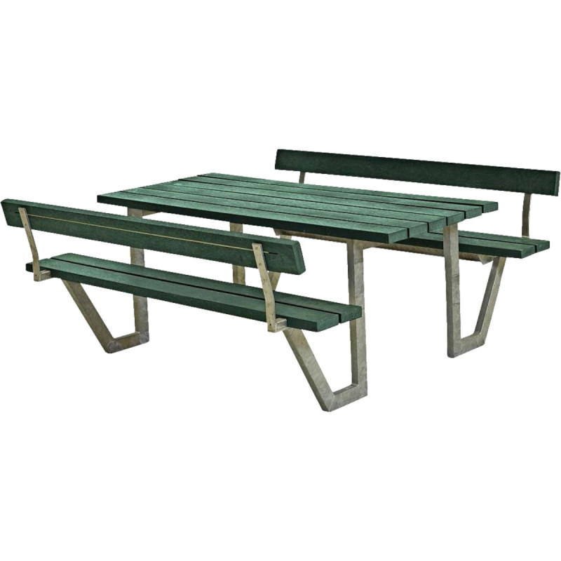 Plus Wega Bord Bænkesæt     Ryglæn 177 Cm Retex Grøn 187712-31