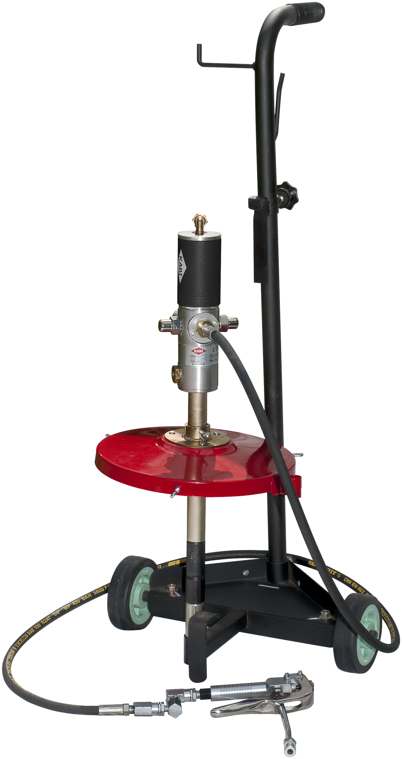 Pneum  Smøreapparat 18-25 Kg Mobil   Følgeplade