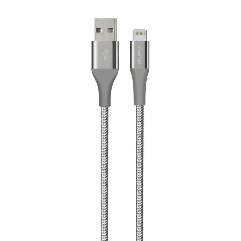 Puro Usb- Lightning Mfi Kabel 2m Grå