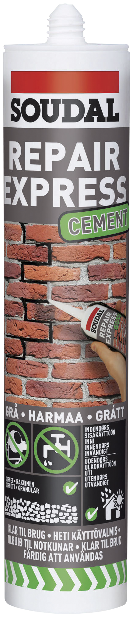 Repair Express Cement Spartelmasse 300ml Grå