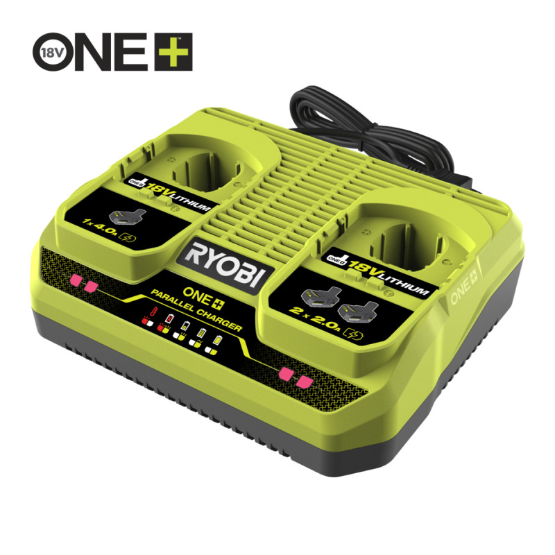 Ryobi Dobbelt Hurtiglader Til One Batterier Rc18240