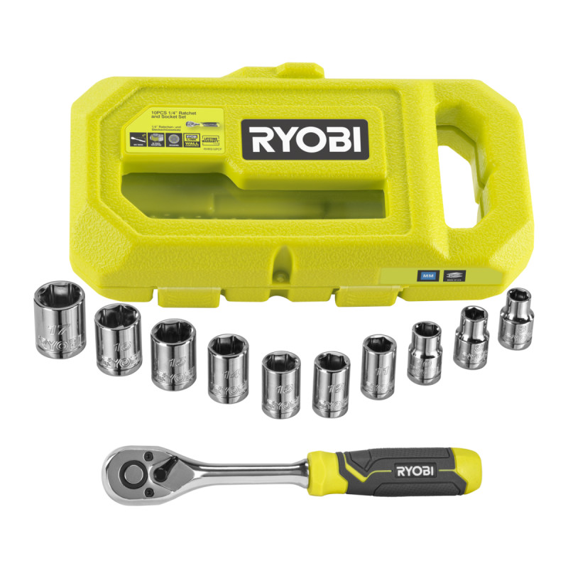 Ryobi Topnøglesæt Rhrs10pc