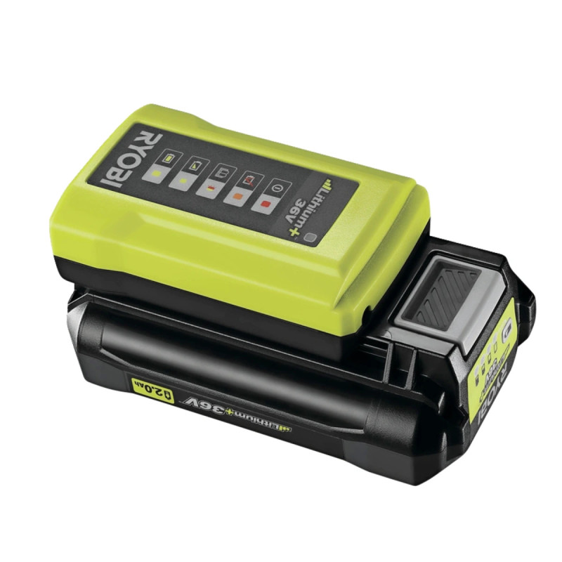 Ryobi 36v Sæt Lader Ry36c17a Med Led Strømindikator Amp Tim Ry36bc17a-120 Max Power